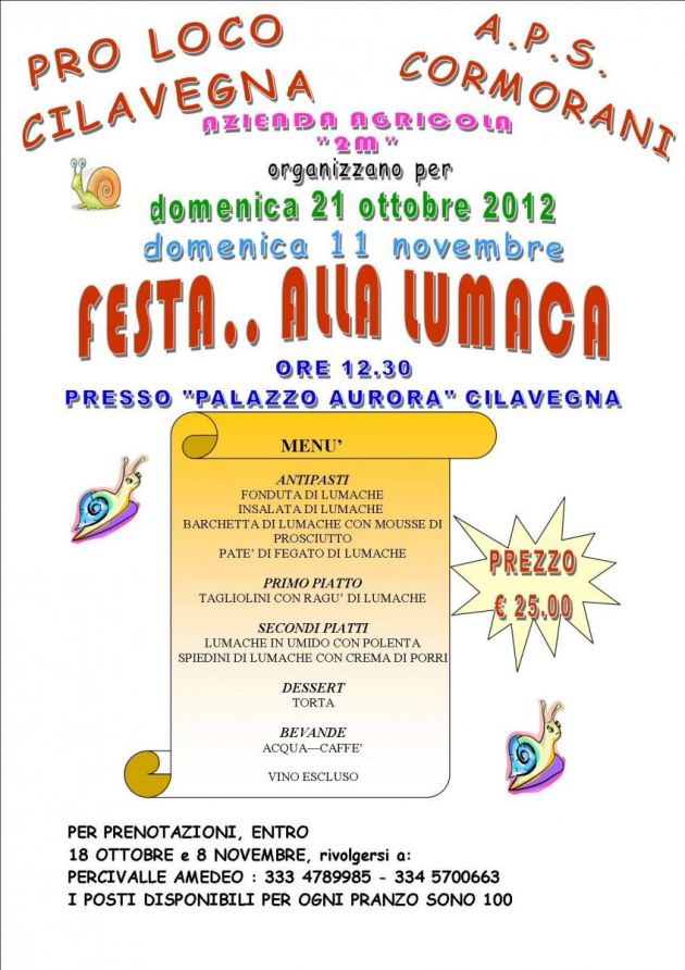 Festa....alla Lumaca