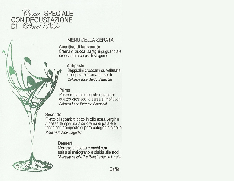 Degustazione speciale di Pinot Nero Rimini