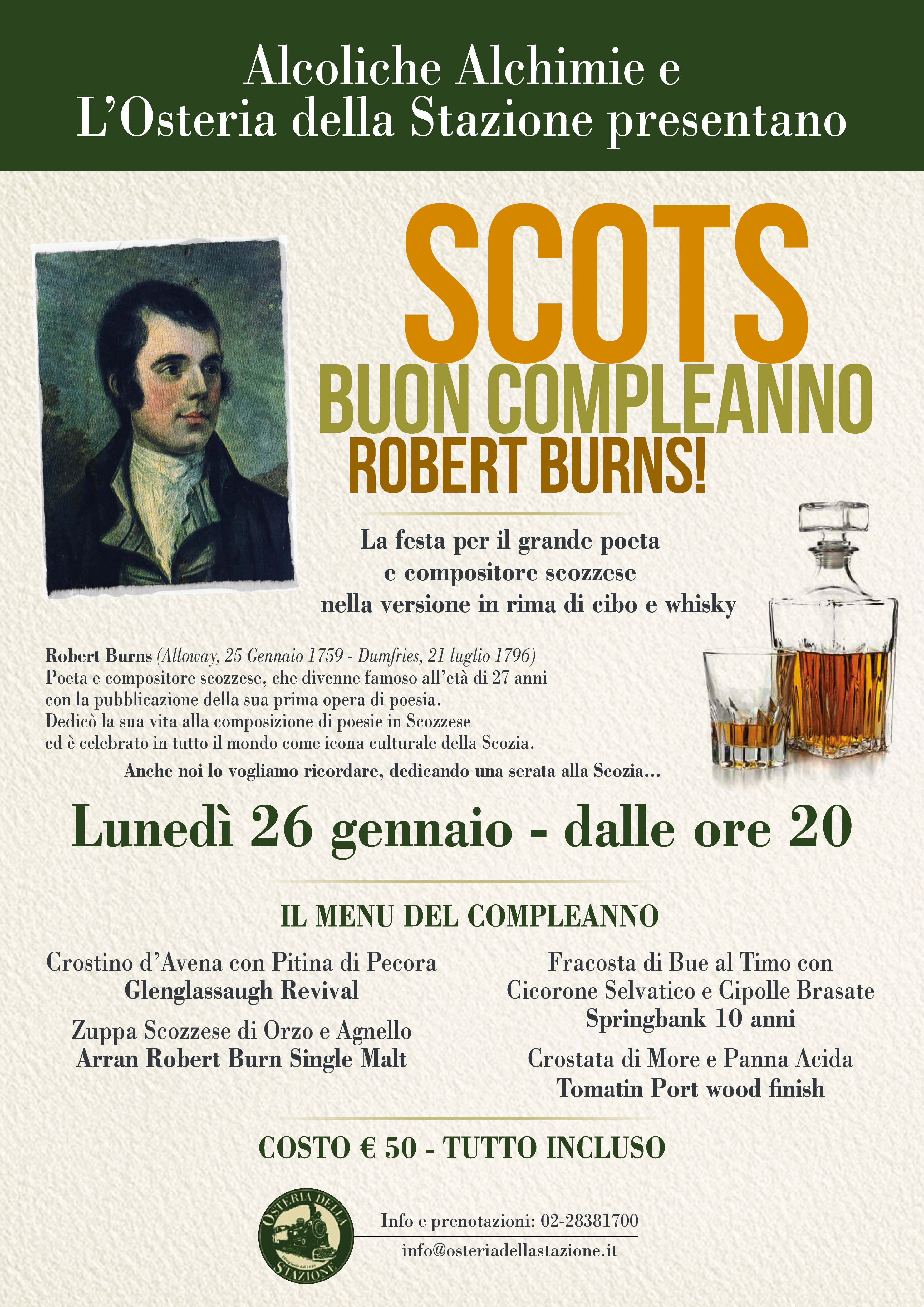 SCOTS - cucina e whisky