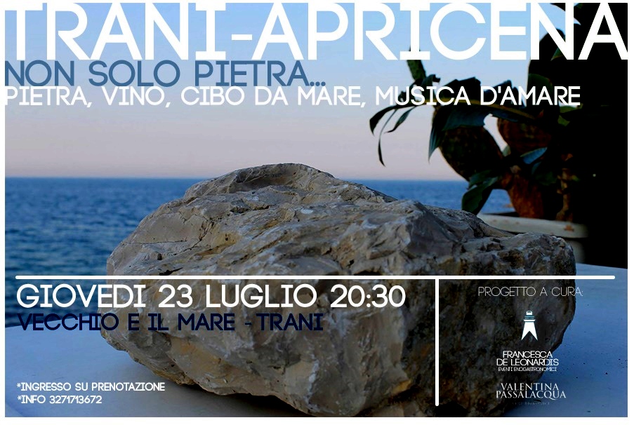Non solo pietra: evento enogastronomico a Trani