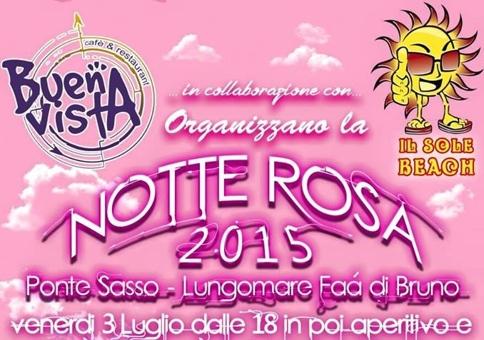 Notte Rosa in spiaggia a Marotta da Buena Vista