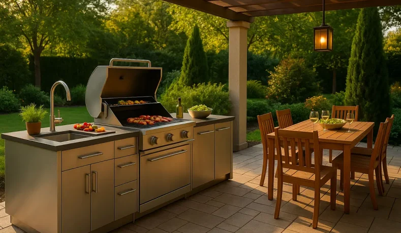 Cucine da esterno: il piacere di vivere e cucinare all’aperto tutto l’anno