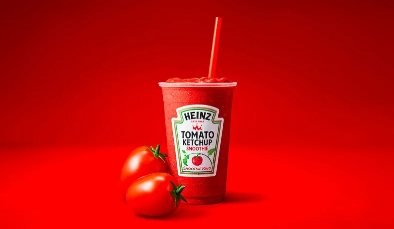 Frullato al ketchup: Heinz e Smoothie King lanciano l’Heinz Tomato Ketchup Smoothie in edizione limitata