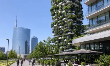 Ristoranti sotto bosco verticale grattacielo Milano