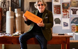Stefano Antonucci con il suo nuovo verdicchio "Scommessa"