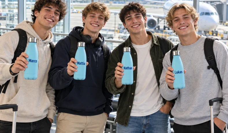 La borraccia col nome stampato: il nuovo must-have dei giovani in viaggio
